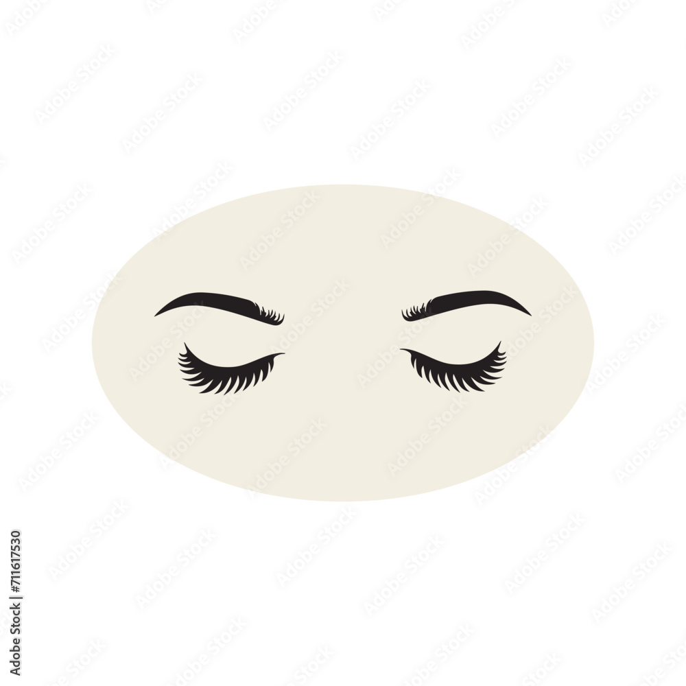 Female eyes icon with eye brows. Illustration of woman's sexy luxurious eye with perfectly shaped eyebrows and full lashes. Hand-drawn Idea for business visit card, typography vector. Female eyes icon with eye brows. Illustration of woman's sexy luxurious eye with perfectly shaped eyebrows and full lashes. Hand-drawn Idea for business visit card, typography vector.