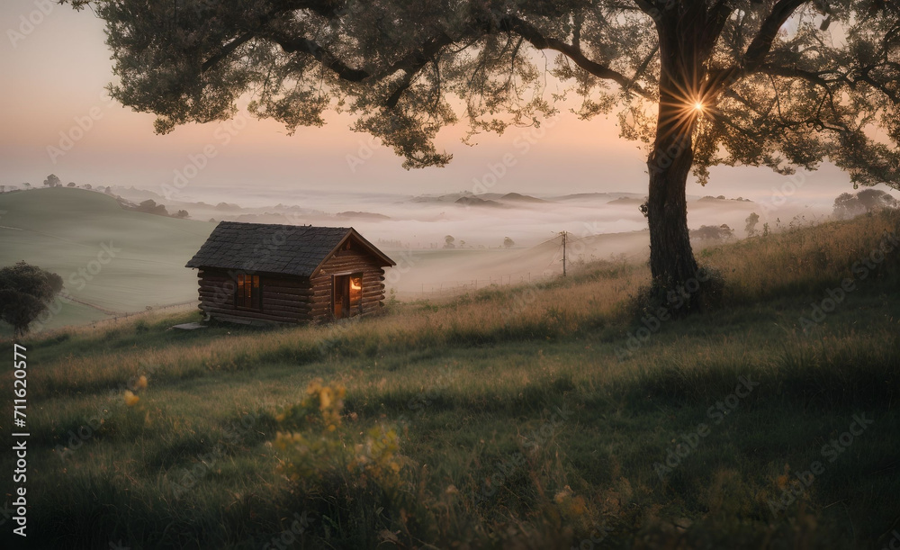 Obraz premium Cabin in the great midwest