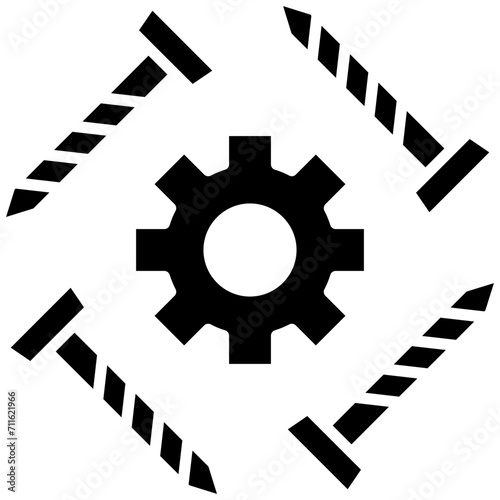 Scrap Metal icon vector image. Can be used for Economy.