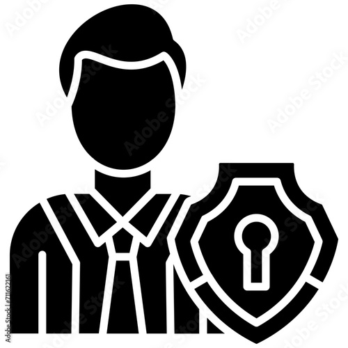 Authorization Manager icon vector image. Can be used for Web Hosting.