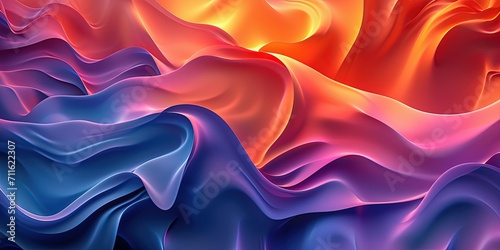 Wallpaper Mural Rainbow abstraction as a background, waves, geometric shapes and figures, color combinations, wallpapers. Torontodigital.ca