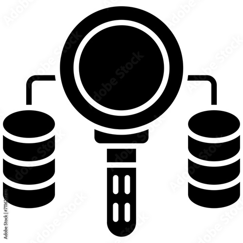 Database Scanning icon vector image. Can be used for Web Hosting.