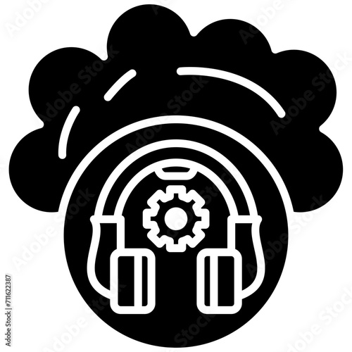 Customer Support icon vector image. Can be used for Web Hosting.