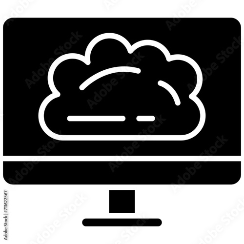 Desktop icon vector image. Can be used for Web Hosting.