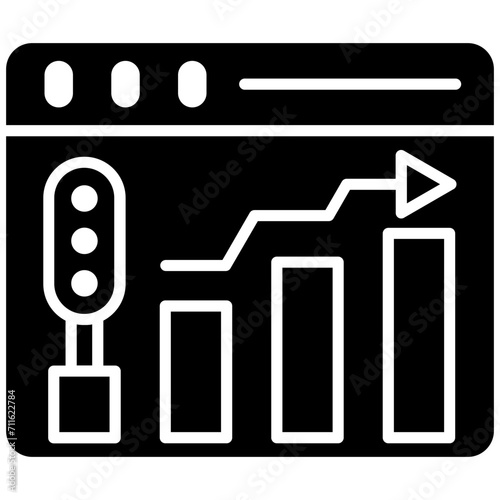 Increase Traffic icon vector image. Can be used for Web Hosting.