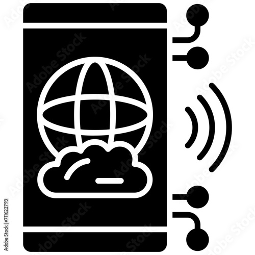 Hosted Application icon vector image. Can be used for Web Hosting.