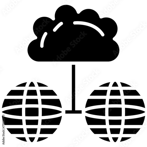 Internet Connection icon vector image. Can be used for Web Hosting.