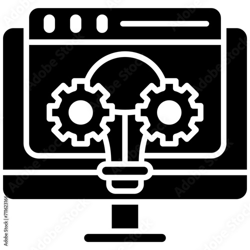 Solution icon vector image. Can be used for Web Hosting.