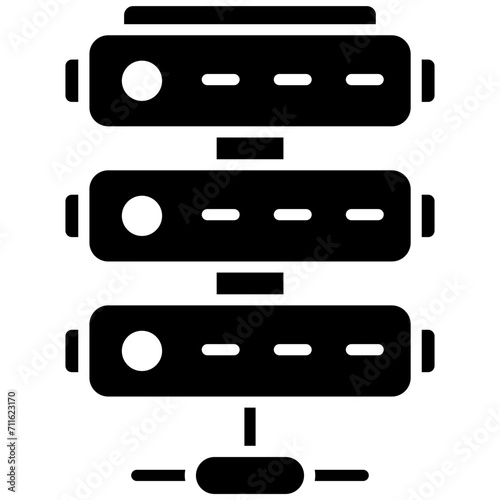 Servers icon vector image. Can be used for Web Hosting.