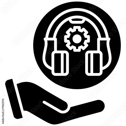 Tech Support icon vector image. Can be used for Web Hosting.