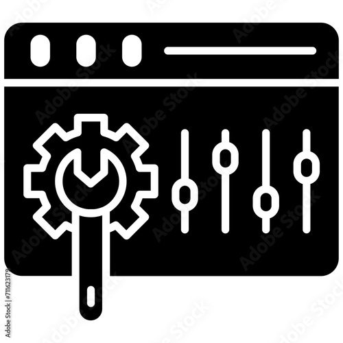 System Preferences icon vector image. Can be used for Web Hosting.