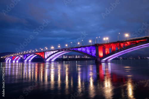 Communal Bridge over the Yenisei River, Krasnoyarsk