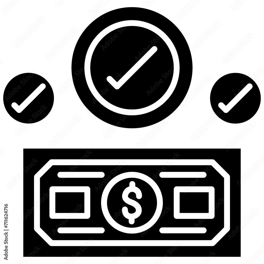 Confirmation icon vector image. Can be used for Online Money Services. Confirmation icon vector image. Can be used for Online Money Services.