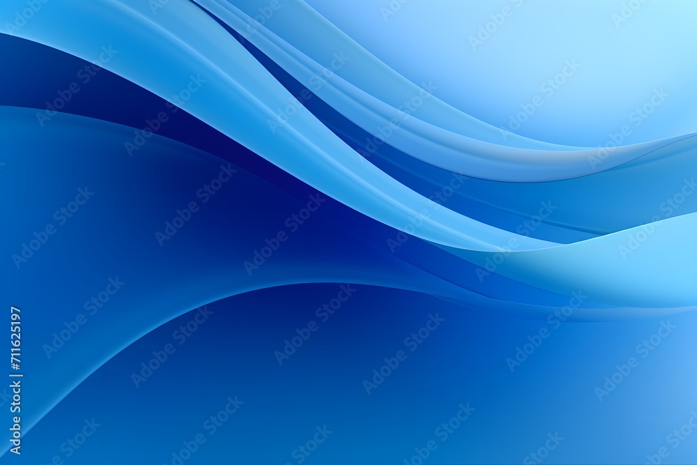 Fototapeta premium Abstract blue background with some smooth lines