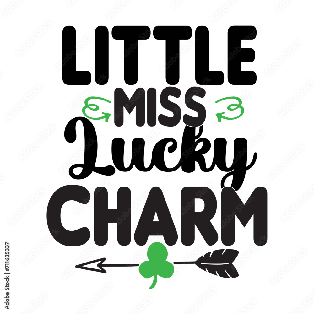 little miss lucky charm SVG Design