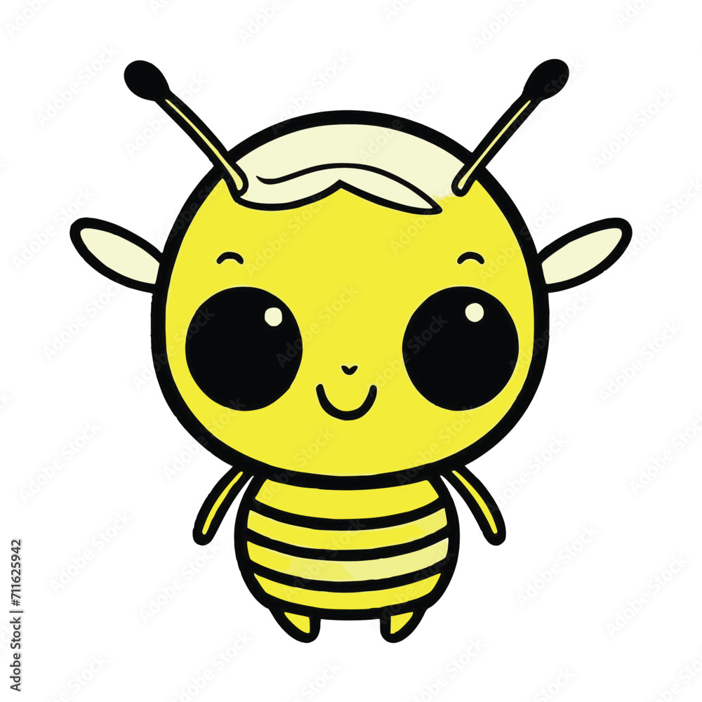 Cute Bee wild animal vector EPS Cute Bee wild animal vector EPS