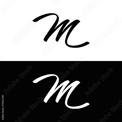M, M LOGO, M letter logo design for fashion and beauty and spa company. M letter vector icon.