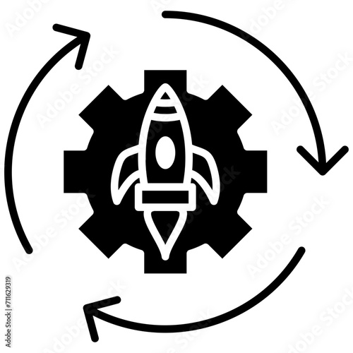 Transform icon vector image. Can be used for Startup.