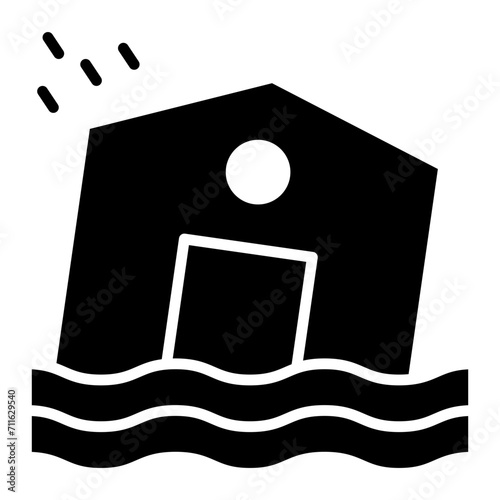 Flood icon vector image. Can be used for Natural Disaster.