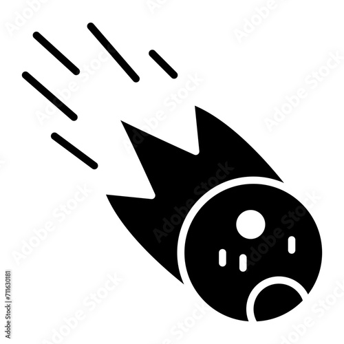 Meteorite icon vector image. Can be used for Natural Disaster.
