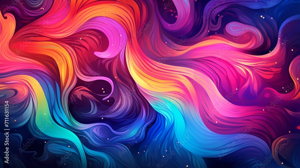 abstract colorful background with waves. Generative AI abstract colorful background with waves. Generative AI