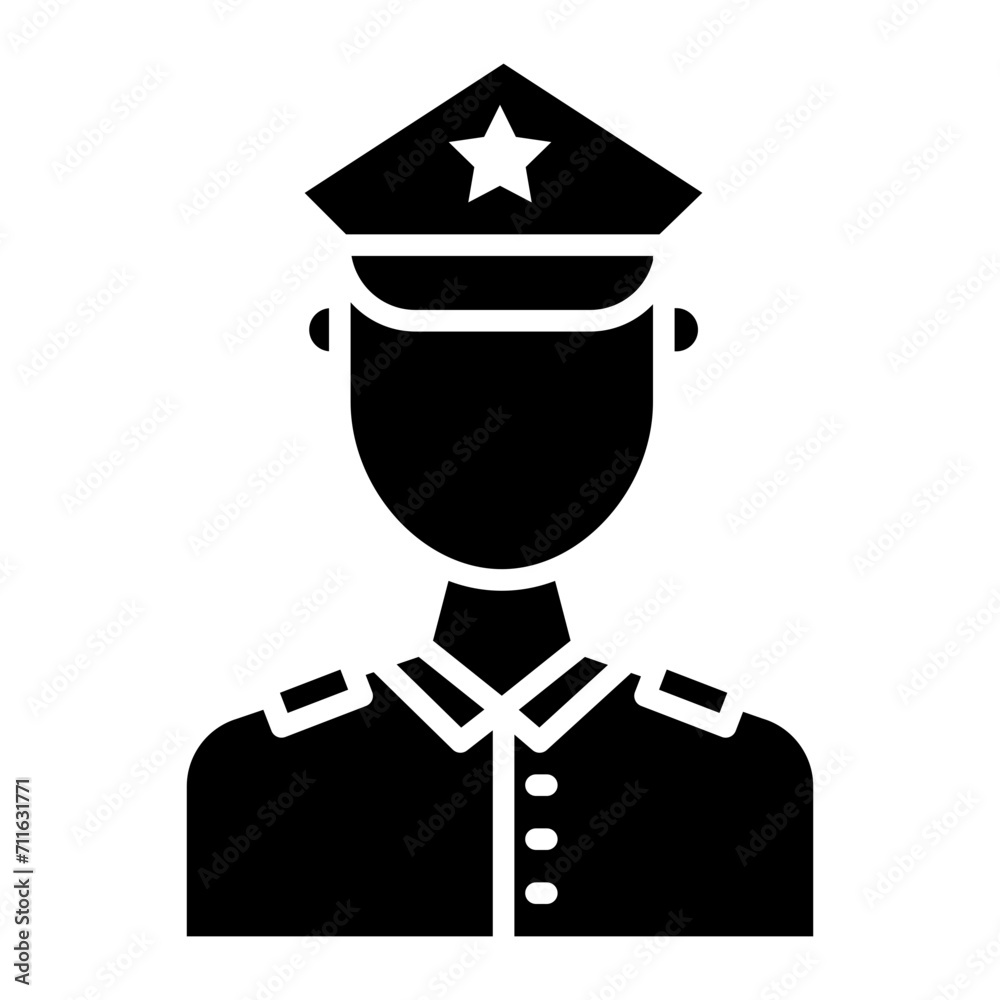 Police Officer icon vector image. Can be used for Humans. Police Officer icon vector image. Can be used for Humans.