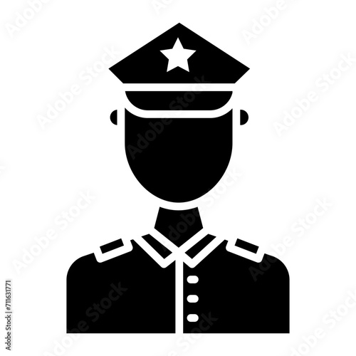 Police Officer icon vector image. Can be used for Humans.