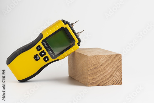 specialist moisture meter for measuring the Relative humdity of wood concrete buildings photo