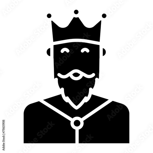 King icon vector image. Can be used for Humans.