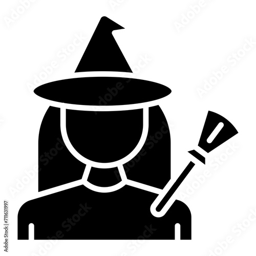 Witch icon vector image. Can be used for Humans.