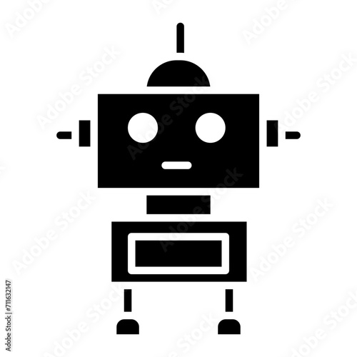 Robot icon vector image. Can be used for Humans.