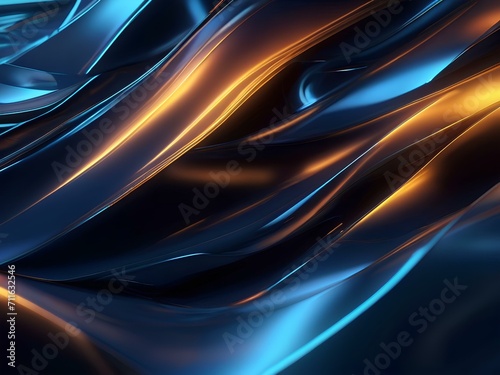 abstract blue wave background ai generated image