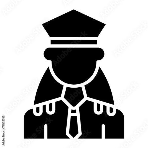 Police Officer icon vector image. Can be used for Women.