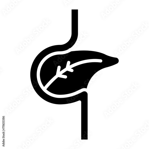 Pancreas icon vector image. Can be used for Human Anatomy. photo