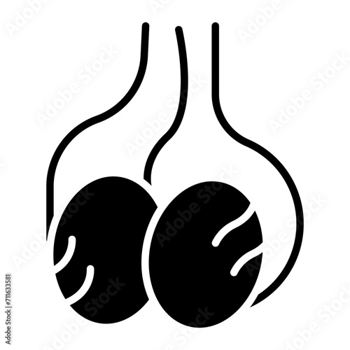 Testes icon vector image. Can be used for Human Anatomy.