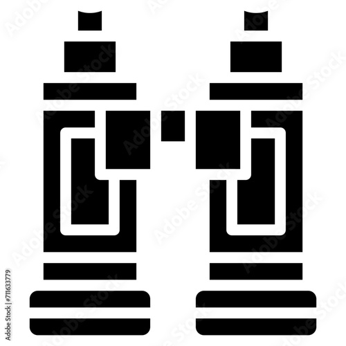 Binoculars icon vector image. Can be used for Outdoor Fun.