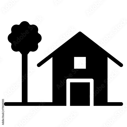 Treehouse icon vector image. Can be used for Outdoor Fun.