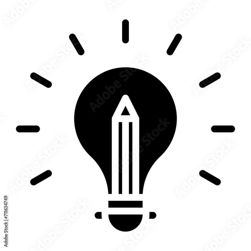 Foto Creativity icon vector image. Can be used for Personality Traits.