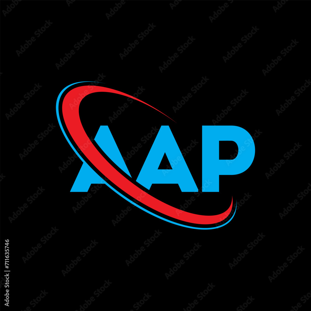 AAP logo. AAP letter. AAP letter logo design. Intitials AAP logo linked ...