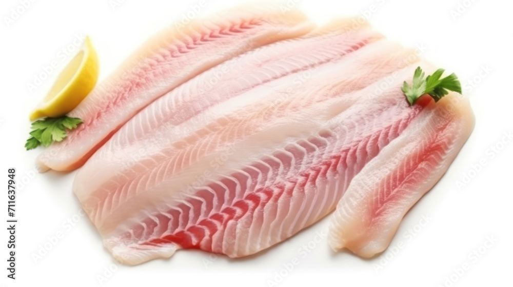 Raw tilapia fillet fish isolated on white background for cooking food/Fresh fish fillet sliced for steak, Raw tilapia fillet fish isolated on white background for cooking food/Fresh fish fillet sliced for steak,