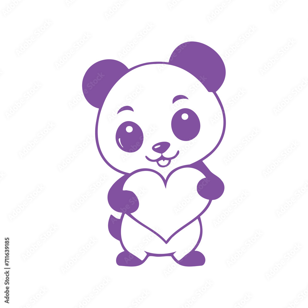 Cute Panda Mascot Illustration Cute Panda Mascot Illustration