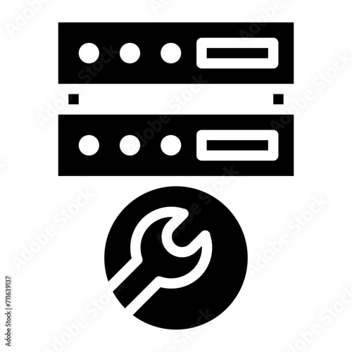 Network Maintenance icon vector image. Can be used for Networking.