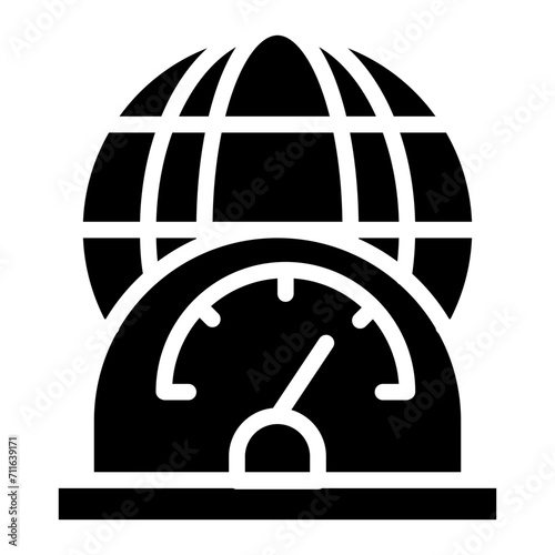 Network Speed icon vector image. Can be used for Networking.