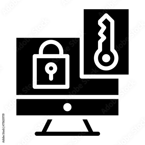 Network Authorization icon vector image. Can be used for Networking.