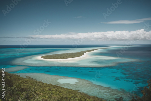 aerial view of tropical island © Magic Art