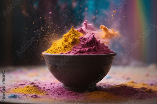 Holi festival powder background