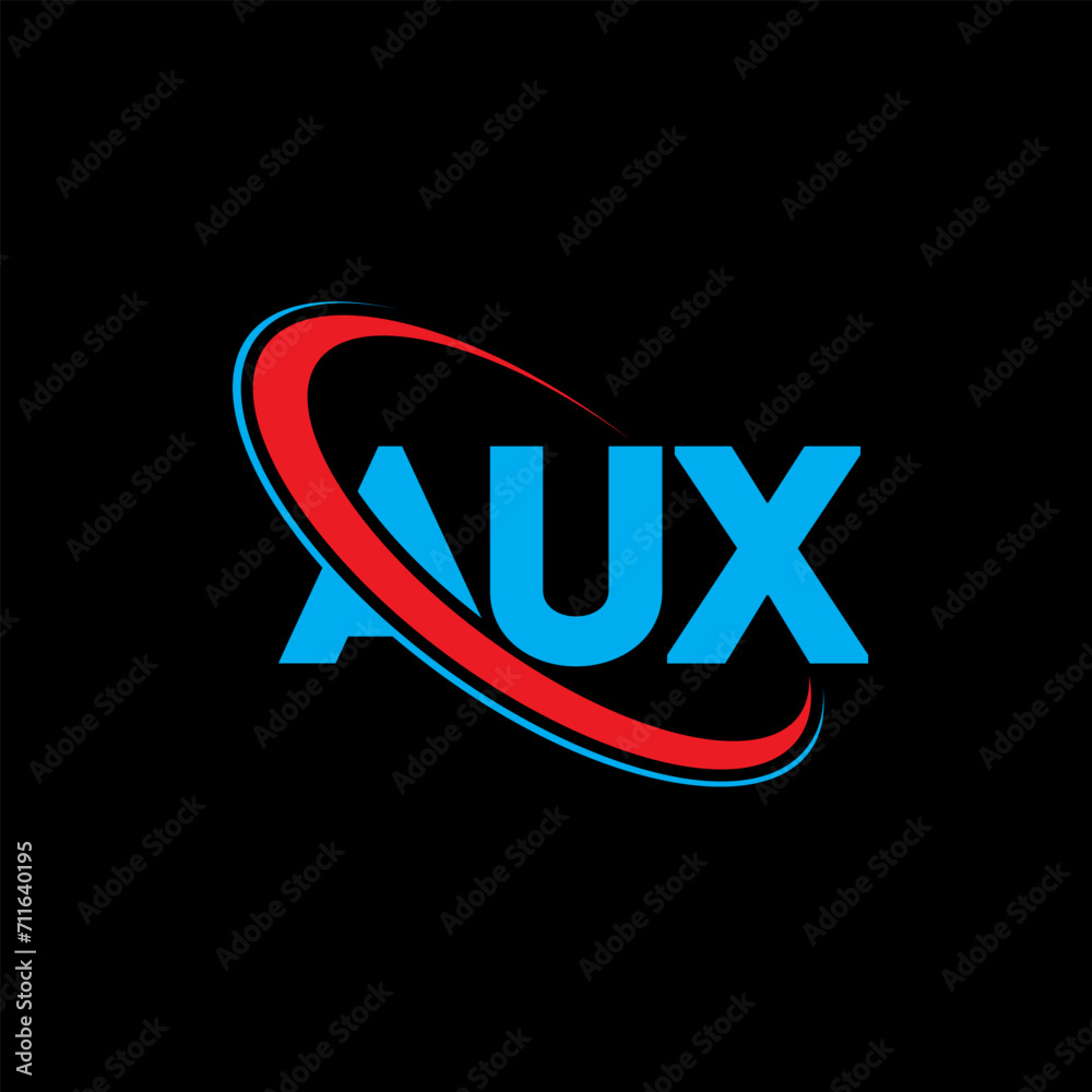 AUX logo. AUX letter. AUX letter logo design. Initials AUX logo linked with circle and uppercase monogram logo. AUX typography for technology, business and real estate brand. AUX logo. AUX letter. AUX letter logo design. Initials AUX logo linked with circle and uppercase monogram logo. AUX typography for technology, business and real estate brand.