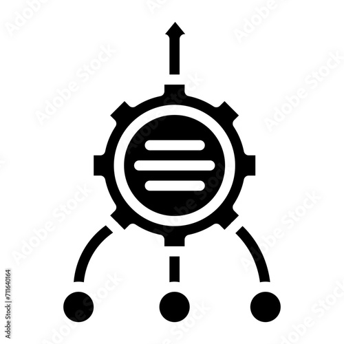 Consolidation icon vector image. Can be used for Business Analytics.