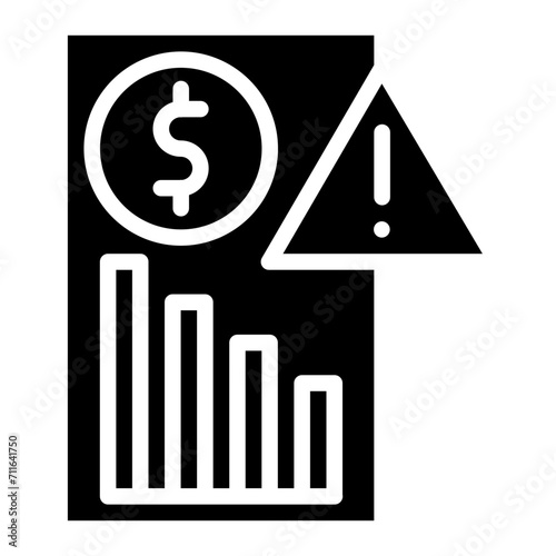 Risk Analysis icon vector image. Can be used for Risk Management.