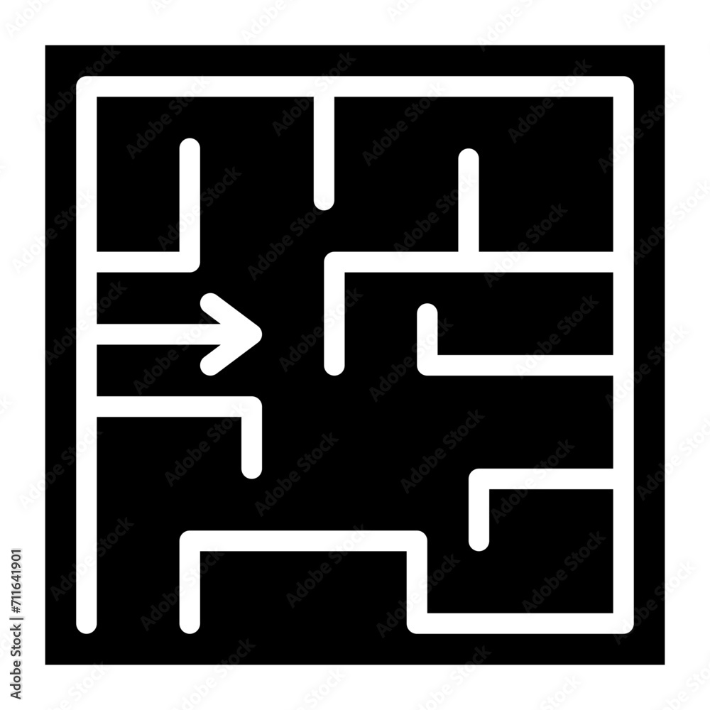 Evacuation Plan icon vector image. Can be used for Risk Management. Evacuation Plan icon vector image. Can be used for Risk Management.
